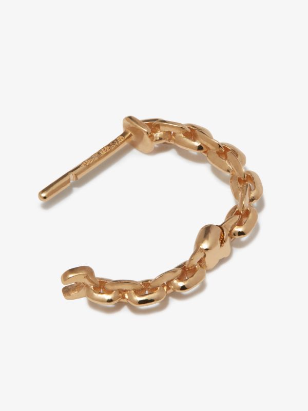 Lizzie Mandler Fine Jewelry 18K Yellow Gold Knife Edge Hoop Earring | Browns Earrings