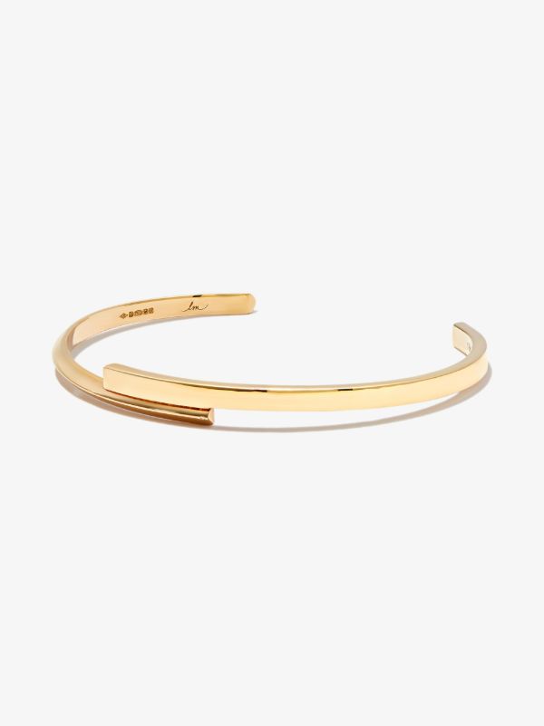 Lizzie Mandler Fine Jewelry 18K Yellow Gold Knife Edge Bangle | Browns Bracelets