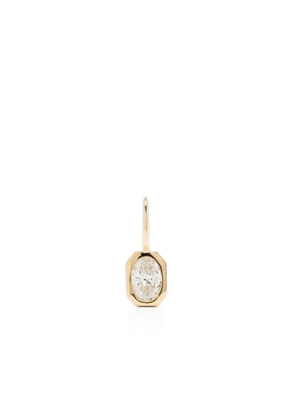 Lizzie Mandler Fine Jewelry 18K Yellow Gold Oval Diamond Solitaire Charm | Browns Fine Bracelets