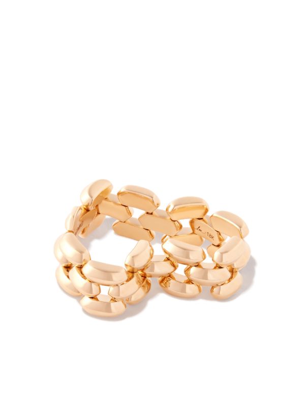 Lizzie Mandler Fine Jewelry 18K Yellow Gold Three Row Cleo Ring | Browns Rings
