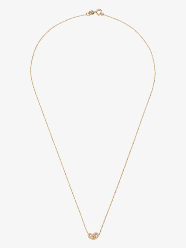 Lizzie Mandler Fine Jewelry 18K Yellow Gold XS Links Diamond Necklace | Browns Fine Necklaces