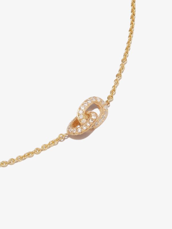 Lizzie Mandler Fine Jewelry 18K Yellow Gold XS Links Diamond Necklace | Browns Fine Necklaces