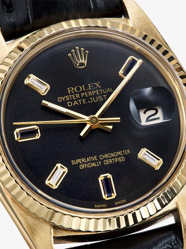 Lizzie Mandler Fine Jewelry Reworked Vintage Rolex Oyster Perpetual Datejust Watch | Browns Fine Watches