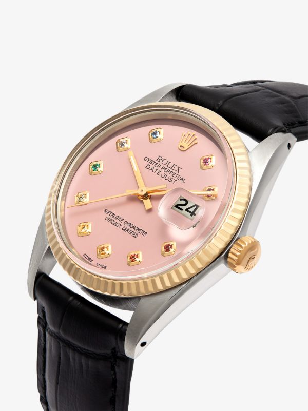 Lizzie Mandler Fine Jewelry Reworked Vintage Rolex Datejust Watch | Browns Fine Watches