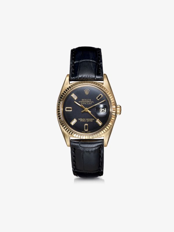Lizzie Mandler Fine Jewelry reworked vintage Rolex Oyster Perpetual Datejust watch | Browns Fine Watches