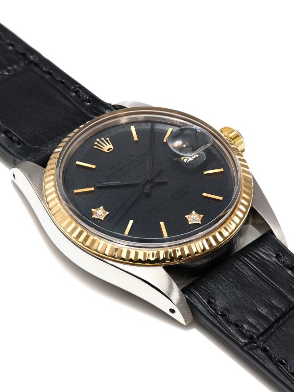 Lizzie Mandler Fine Jewelry Reworked Vintage Stainless Steel Rolex Datejust Watch | Browns Pre-Owned Dress Watches