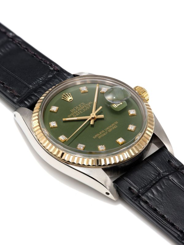 Lizzie Mandler Fine Jewelry Reworked Vintage Stainless Steel Rolex Datejust Watch | Browns Pre-Owned Dress Watches