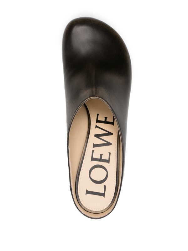 LOEWE Black Terra 45 Leather Mules | Browns Mules
