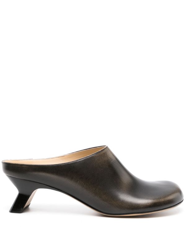 LOEWE Black Terra 45 Leather Mules | Browns Mules