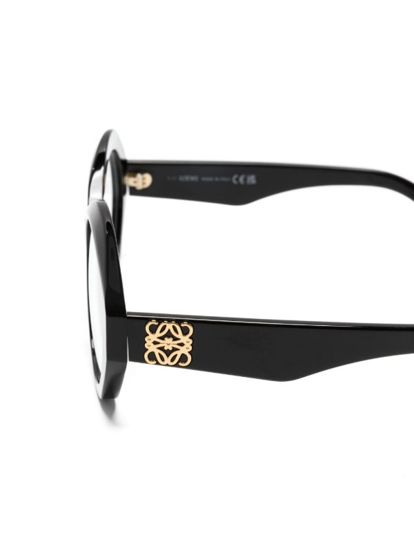 LOEWE EYEWEAR Black Chunky Anagram Optical Glasses | Browns Glasses & Frames