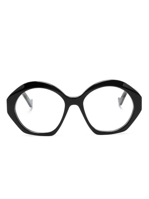 LOEWE EYEWEAR Black Chunky Anagram Optical Glasses | Browns Glasses & Frames