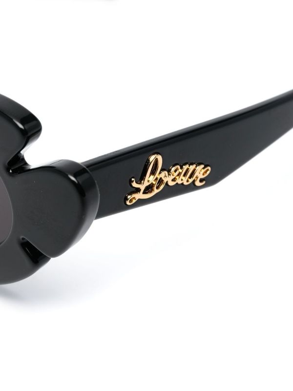 LOEWE EYEWEAR Black Paula's Ibiza Flower Sunglasses | Browns Sunglasses