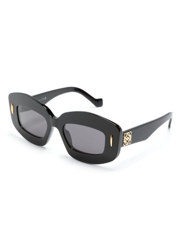 LOEWE EYEWEAR Black Screen Geometric-Frame Sunglasses | Browns Sunglasses