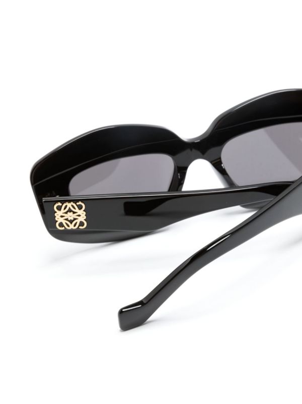 LOEWE EYEWEAR Black Screen Geometric-Frame Sunglasses | Browns Sunglasses
