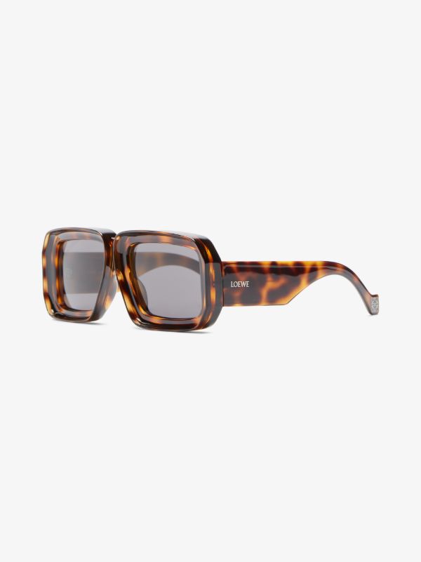 LOEWE EYEWEAR Brown Paula's Ibiza Oversized Sunglasses | Browns Sunglasses