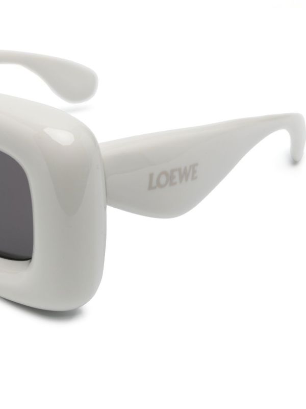 LOEWE EYEWEAR Grey Inflated Square-Frame Sunglasses | Browns Sunglasses