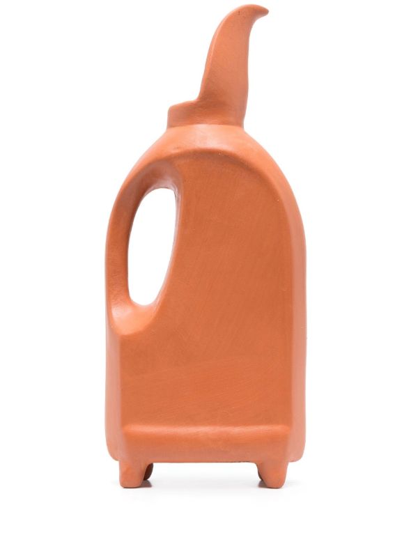 LOLA MAYERAS Orange Laundry Ceramic Carafe | Browns Vases