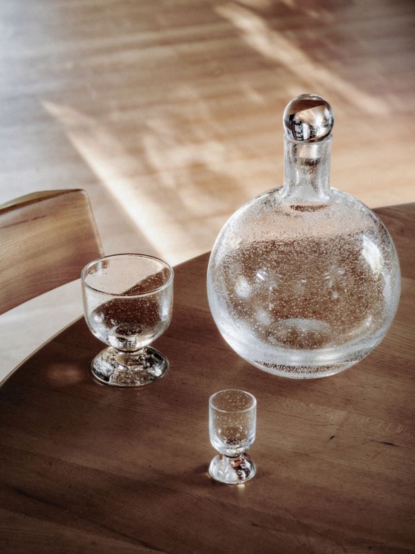 Louise Roe White Bubble Glass Carafe | Browns Vases