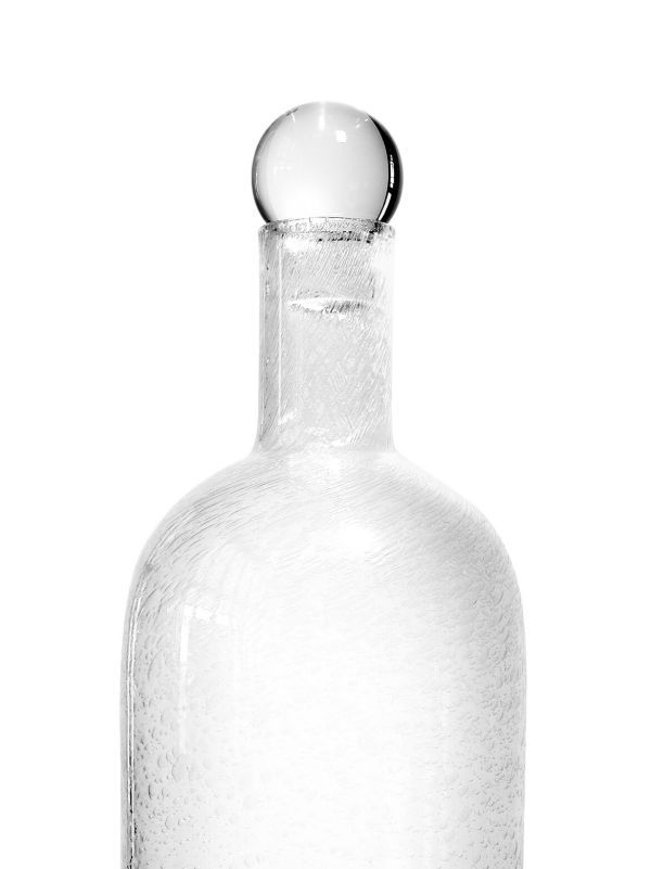 Louise Roe White Bubble Glass Tall Carafe | Browns Vases