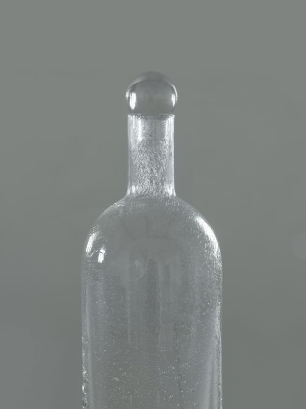 Louise Roe White Bubble Glass Tall Carafe | Browns Vases