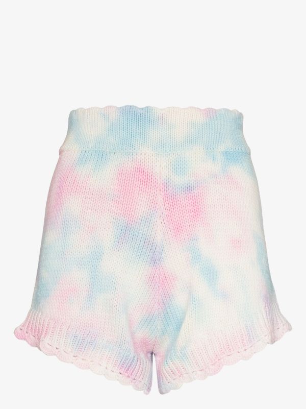 LoveShackFancy Karissa Tie-Dye Knitted Shorts | Browns Short & Mini Shorts