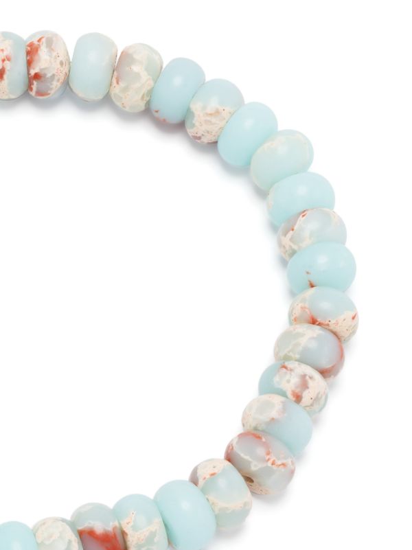 LUIS MORAIS 14K Yellow Gold 2 Hexagon Gemstone Beaded Bracelet | Browns Bracelets