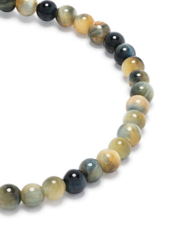 LUIS MORAIS 14K Yellow Gold Agate Diamond Beaded Bracelet | Browns Bracelets