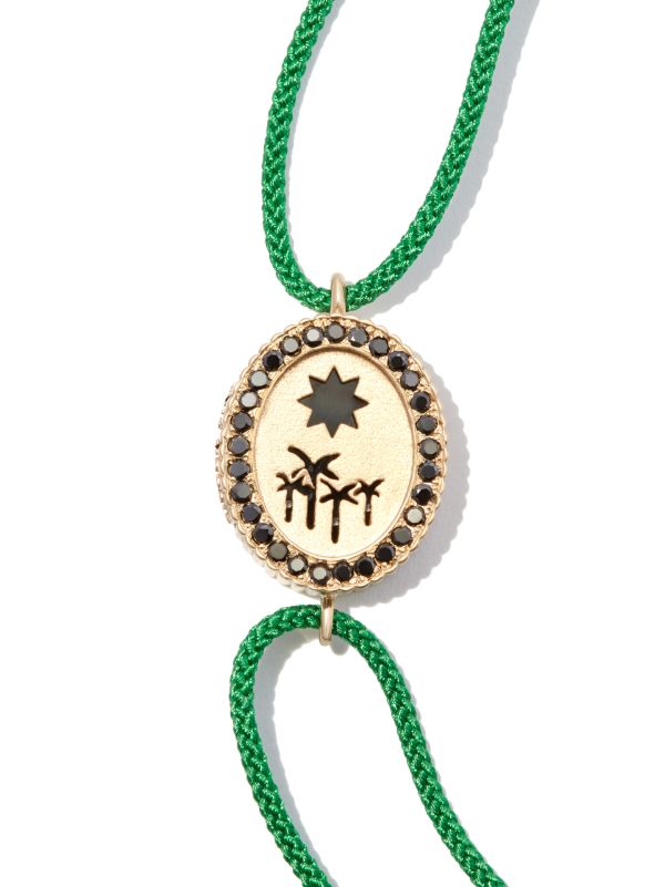 LUIS MORAIS 14K Yellow Gold And Diamond Palm Tree Cord Bracelet | Browns Bracelets