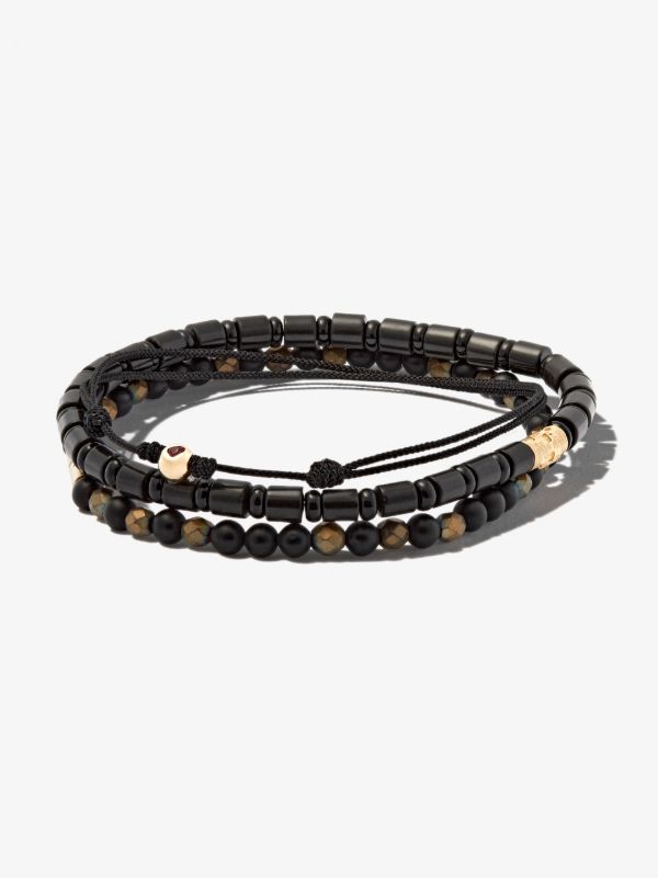 LUIS MORAIS 14K yellow gold beaded bracelet set | Browns Bracelets