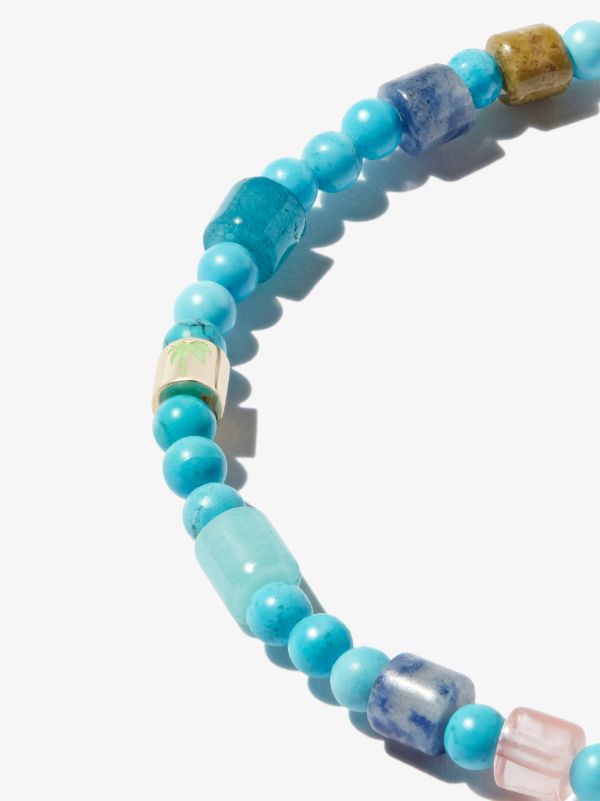 LUIS MORAIS 14K Yellow Gold Evil Eye Beaded Bracelet | Browns Bracelets