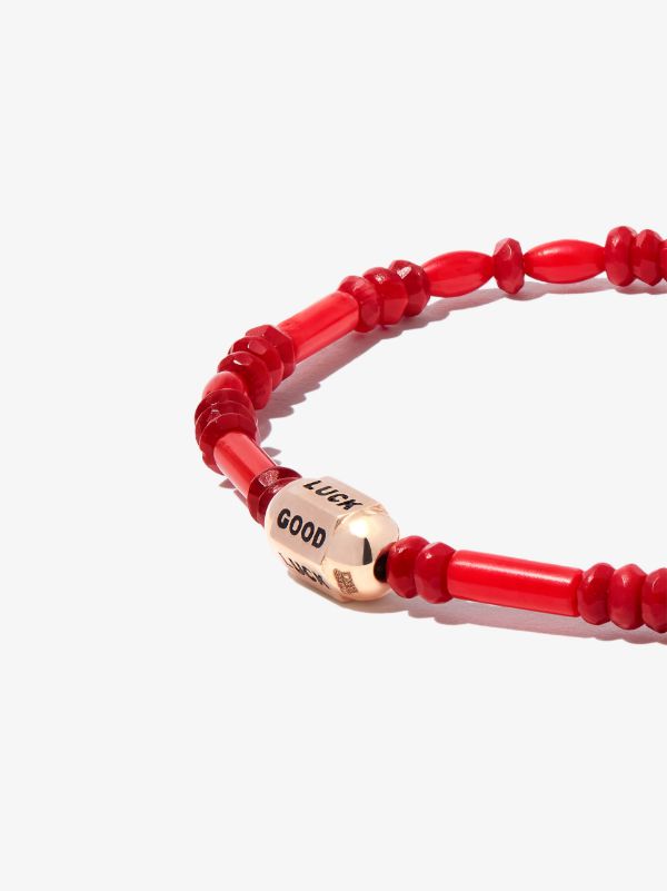 LUIS MORAIS 14K Yellow Gold Good Luck Beaded Bracelet | Browns Bracelets