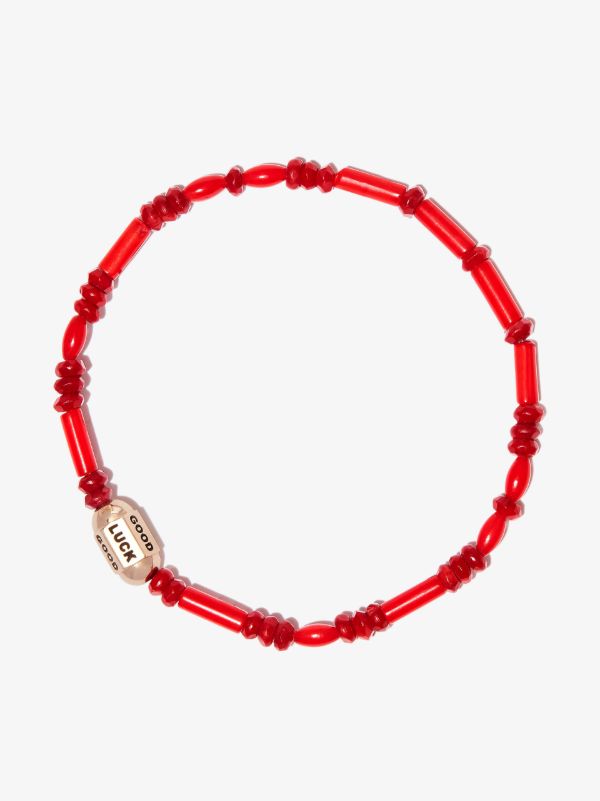 LUIS MORAIS 14K Yellow Gold Good Luck Beaded Bracelet | Browns Bracelets