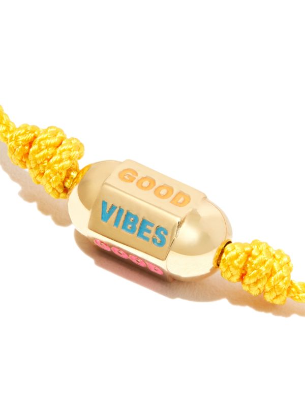 LUIS MORAIS 14K Yellow Gold Good Vibes Cord Bracelet | Browns Bracelets