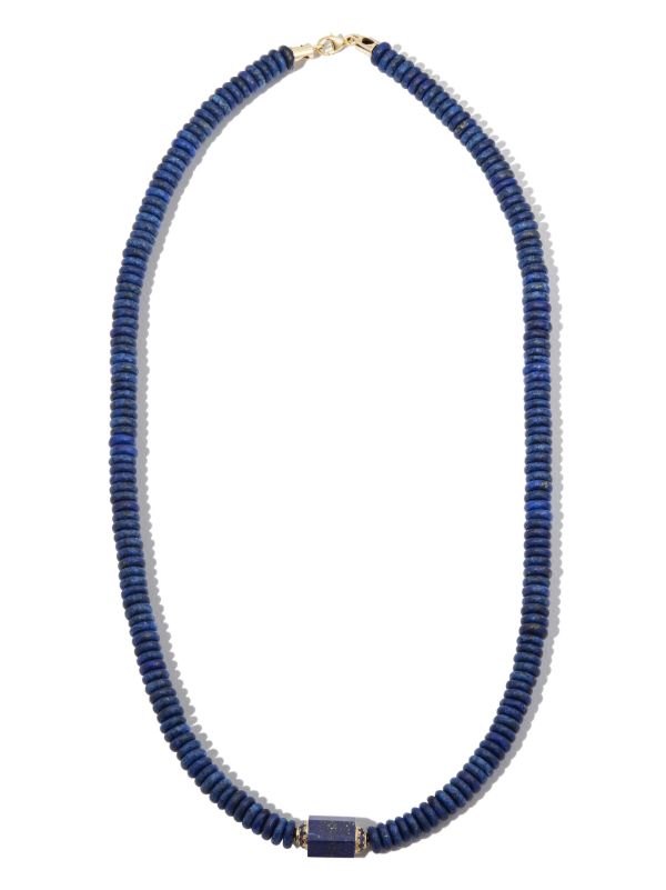 LUIS MORAIS 14K Yellow Gold Lapis And Sapphire Choker Necklace | Browns Necklaces