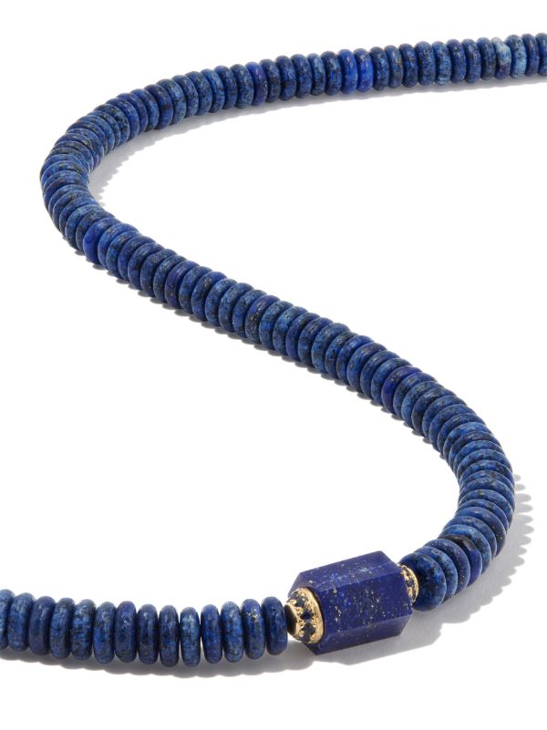 LUIS MORAIS 14K Yellow Gold Lapis And Sapphire Choker Necklace | Browns Necklaces
