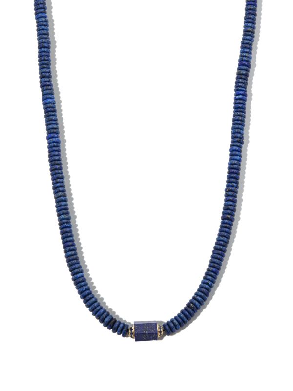 LUIS MORAIS 14K yellow gold lapis and sapphire choker necklace | Browns Necklaces
