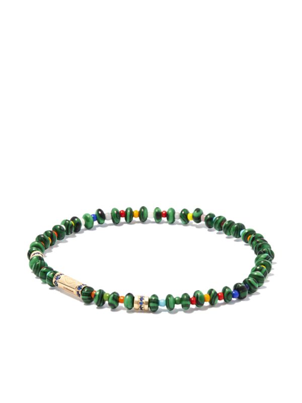 LUIS MORAIS 14K yellow gold Round Bolt beaded bracelet | Browns Bracelets