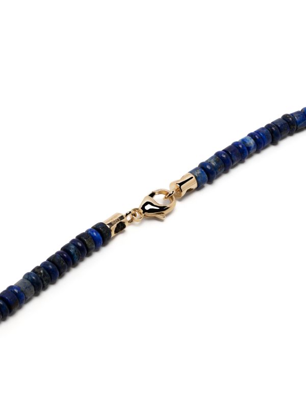 LUIS MORAIS 14K Yellow Gold Shield Lapis Lazuli Necklace | Browns Necklaces