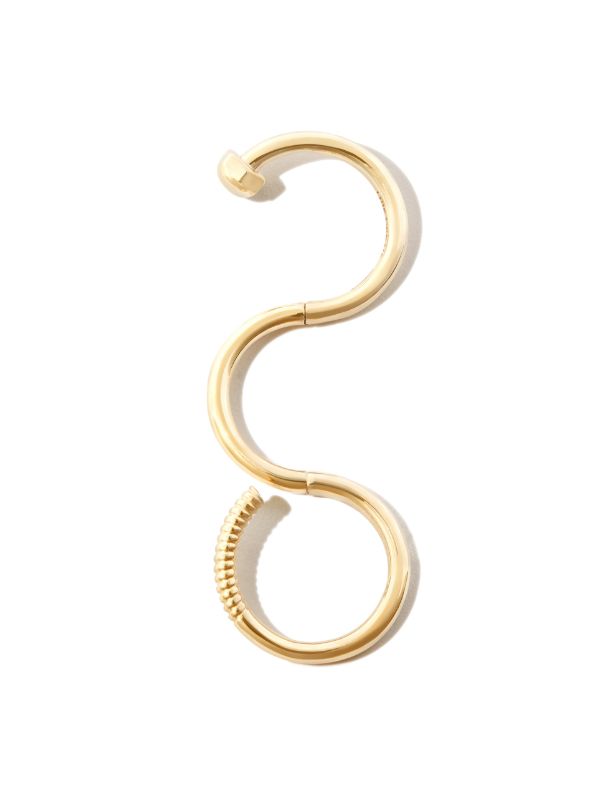 LUIS MORAIS 14K Yellow Gold Short Screw Serpentine Ring | Browns Rings