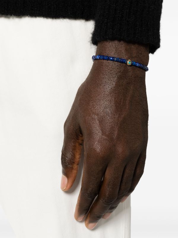 LUIS MORAIS 14K Yellow Gold Small Lego Cube Beaded Bracelet | Browns Bracelets