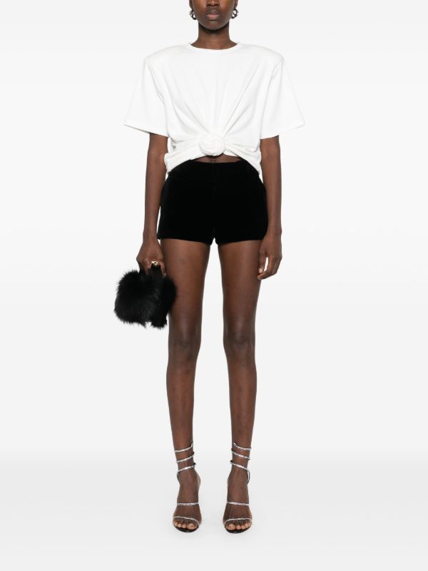 Magda Butrym White Knot-Detail T-Shirt | Browns T-Shirts & Jersey Shirts