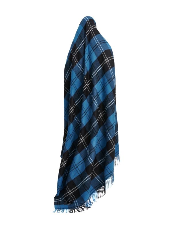 Magniberg Blue Tartan Wool Blanket | Browns Blankets & Throws