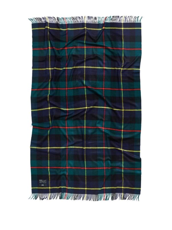 Magniberg Blue Tartan Wool Blanket | Browns Blankets & Throws