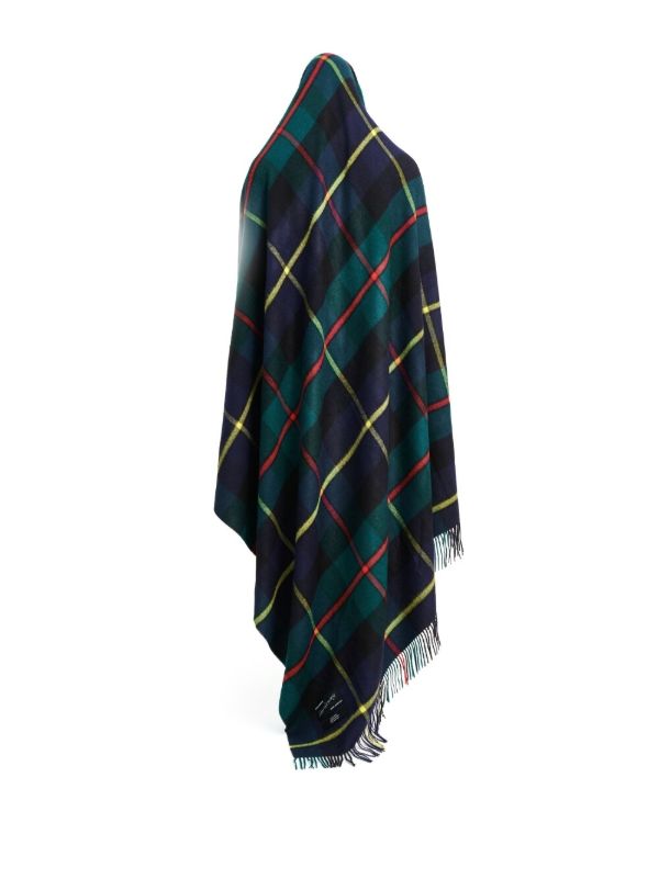 Magniberg Blue Tartan Wool Blanket | Browns Blankets & Throws