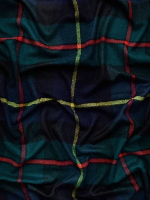 Magniberg Blue Tartan Wool Blanket | Browns Blankets & Throws