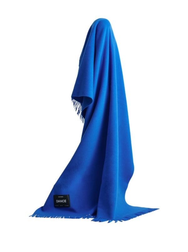 Magniberg Blue Virgin Wool Blanket | Browns Blankets & Throws