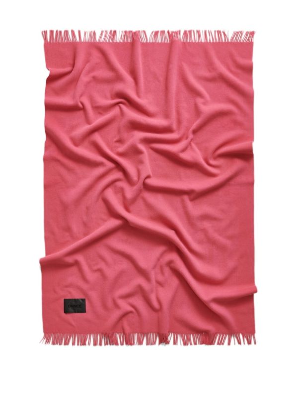 Magniberg Pink Virgin Wool Blanket | Browns Blankets & Throws