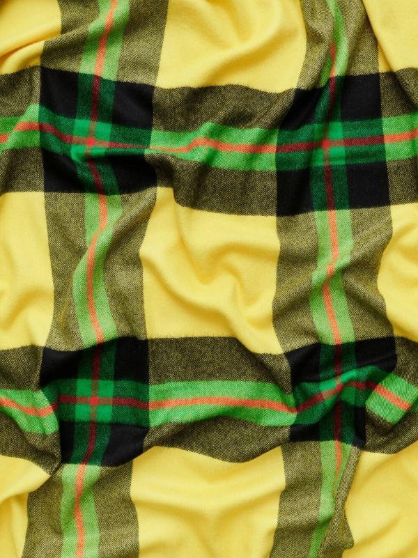 Magniberg Yellow Tartan Wool Blanket | Browns Blankets & Throws