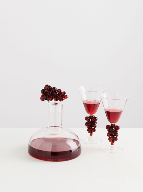 Maison Balzac Clear Grapes Wine Glasses Set | Browns Glassware