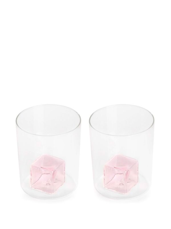 Maison Balzac Clear Icecube Glass Goblet Set | Browns Glassware